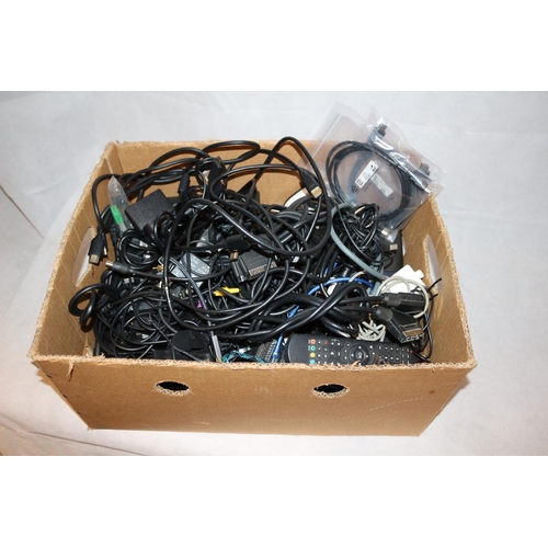 43 - Box Of Many Electrical Cables Of Various Types