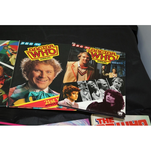 6 - A Collection of Dr Who Annuals Ranging from 1973 to the mid 80's