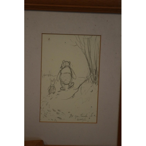 61 - 5 Wonderful Collection of Winnie the Pooh Prints Framed and glazed