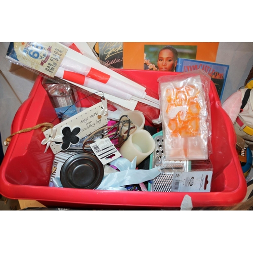 69 - A Large Selection of Varied Items including Walking stick and untested electrical items