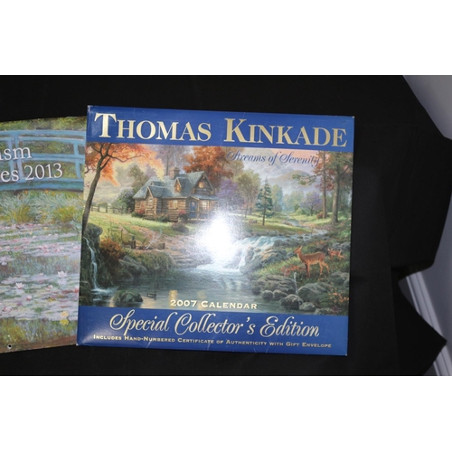 163 - A nice selection of various aged collectable calendars