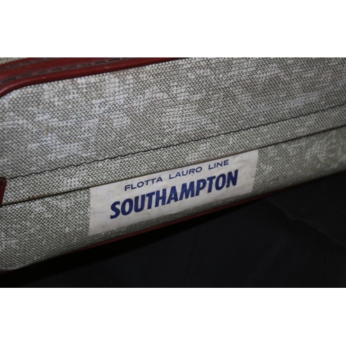 176 - Vintage Revelation Suitcase with Southampton Stickers