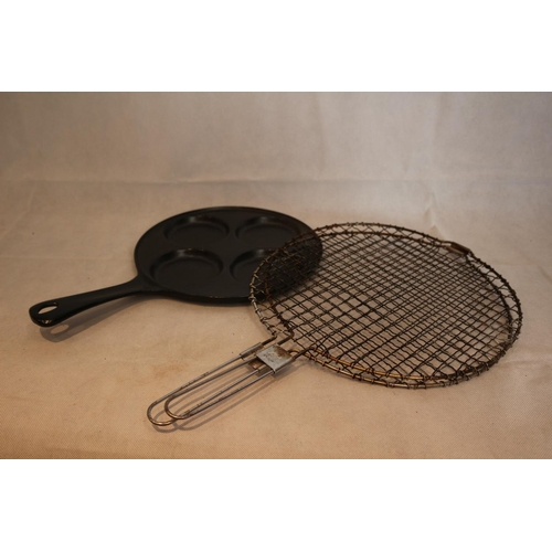 203 - Aga Heavy Pancake/Griddle Plate Marked 907314 and Aga Fish/Burger Grill