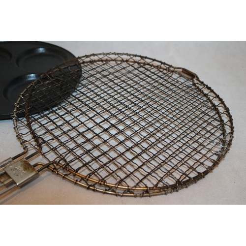 203 - Aga Heavy Pancake/Griddle Plate Marked 907314 and Aga Fish/Burger Grill