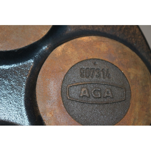 203 - Aga Heavy Pancake/Griddle Plate Marked 907314 and Aga Fish/Burger Grill