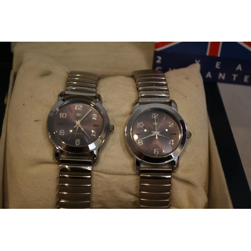 215 - Two Royal Ladies Wrist Watches in Presentation Box