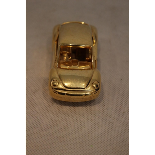 217 - Volkswagen Beetle Brass Model Clock