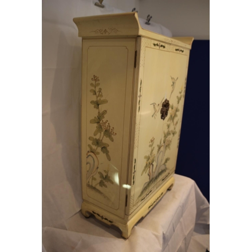 223 - Decorative Cream, (rarer colour), Chinese Lacquered Cabinet