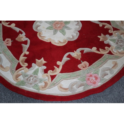 242 - Very Nice Piled Rug with Nice Floral Pattern- 150cm