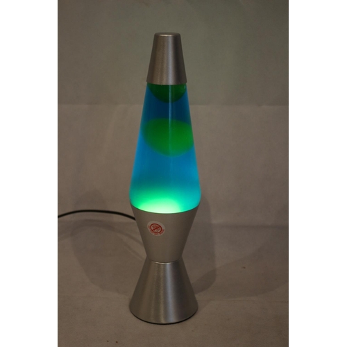 252 - Great Lava Lamp Blue/Green wax. Working