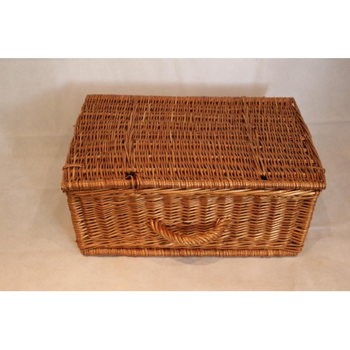 255 - A Basket Full of large Selection of Plate ware - includes basket