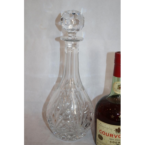 259 - Unopened Vintage Bottle of Courvoisier from late 1960's to early 1970's Complete with decanter  and ... 