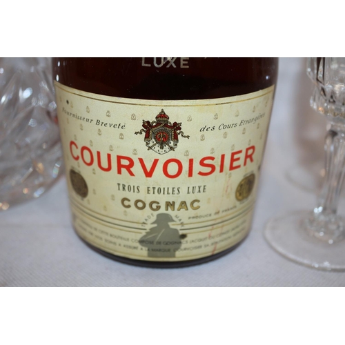 259 - Unopened Vintage Bottle of Courvoisier from late 1960's to early 1970's Complete with decanter  and ... 