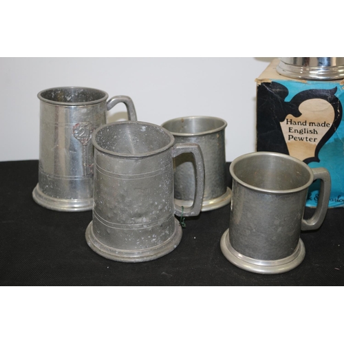 294 - A Large Selection of Assorted Mainly Pewter Tankards