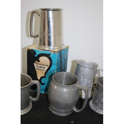 294 - A Large Selection of Assorted Mainly Pewter Tankards