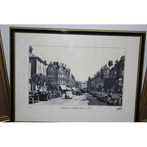 315 - 3 Framed and Glazed Photographs of Folkestone Ranging From 1901 to 1954