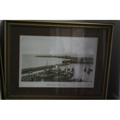 315 - 3 Framed and Glazed Photographs of Folkestone Ranging From 1901 to 1954