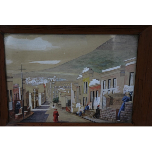 333 - Framed and Glazed watercolour Of an Arabian Street Scene Signed