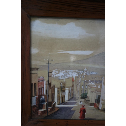 333 - Framed and Glazed watercolour Of an Arabian Street Scene Signed