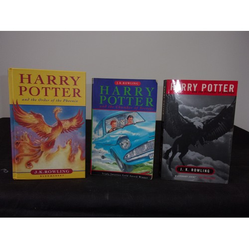 526 - 3 Harry Potter Books Including A Hardback Marked 1st Edition