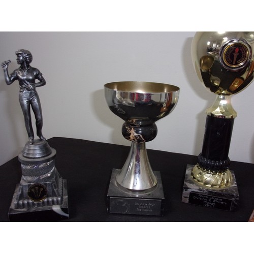 207 - An Interesting Lot of a Selection Of Cups and Trophies Complete With Collection of English Tourist I... 