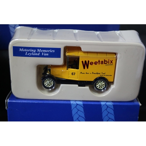 234 - 3 Boxed Corgi Model Weetabix Trucks , The Smallest is a vintage Truck