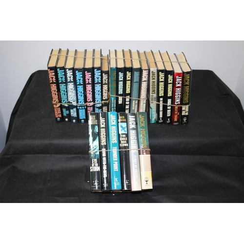 235 - A large Selection of Hardback Jack Higgins Books