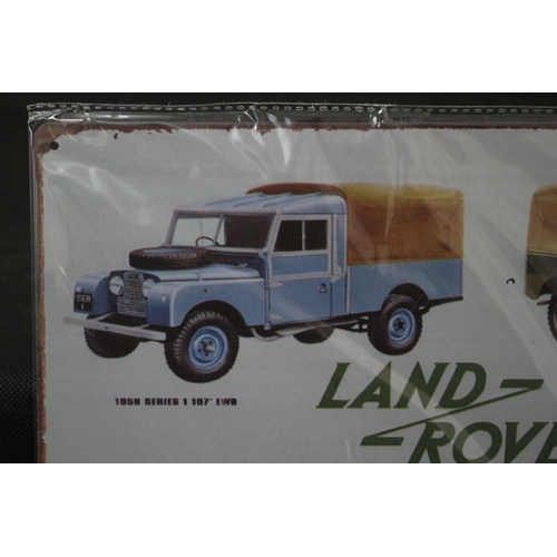 242 - Metal Land Rover Sign 30cm x 20cm