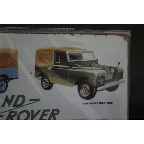 242 - Metal Land Rover Sign 30cm x 20cm