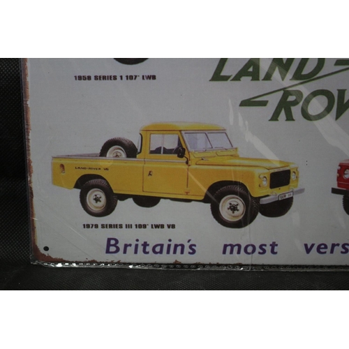 242 - Metal Land Rover Sign 30cm x 20cm