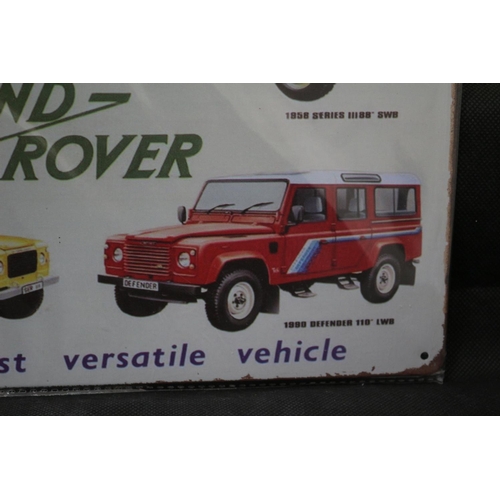 242 - Metal Land Rover Sign 30cm x 20cm