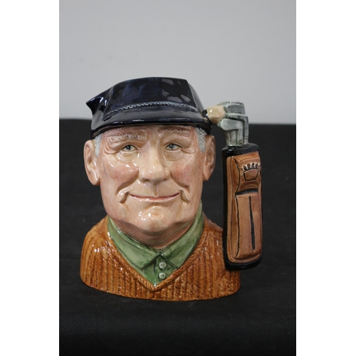 248 - Royal Doulton Large Character Jug Golfer