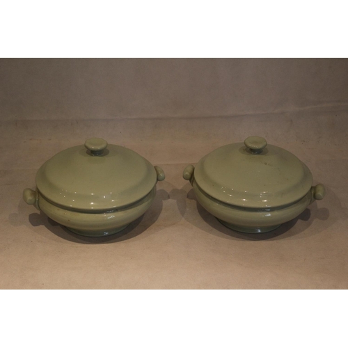 262 - Two Spode Flemish Green Terrines