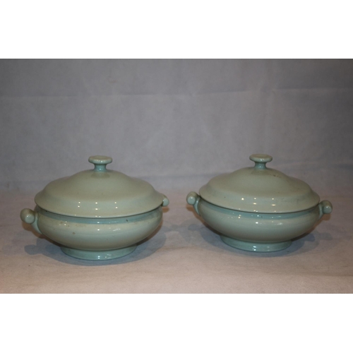 262 - Two Spode Flemish Green Terrines