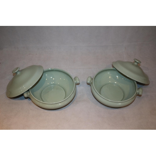 262 - Two Spode Flemish Green Terrines