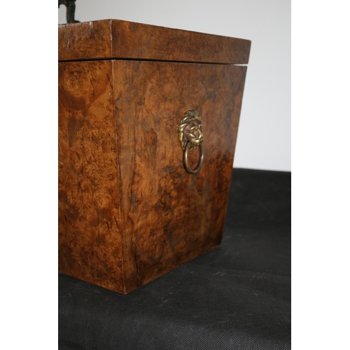 275 - Large Walnut Finished Casket. 46.5 cm x 35cm