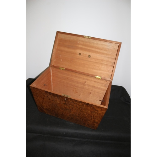 275 - Large Walnut Finished Casket. 46.5 cm x 35cm