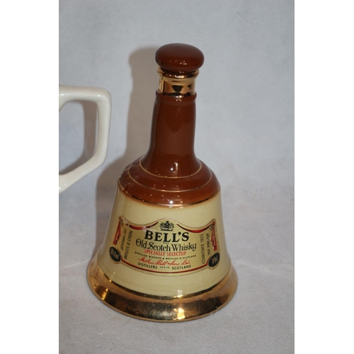 279 - 2 Bells Whisky Promotional Bottles, Empty, By Wade and Johnnie Walker  Red Label Jug With Slight Chi... 