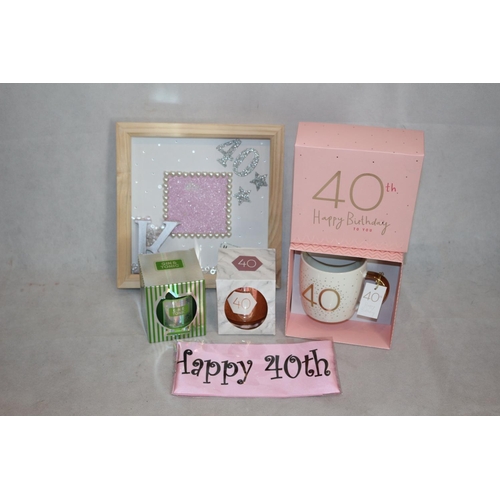 281 - Happy 40th Birthday.. Items for Said Birthday