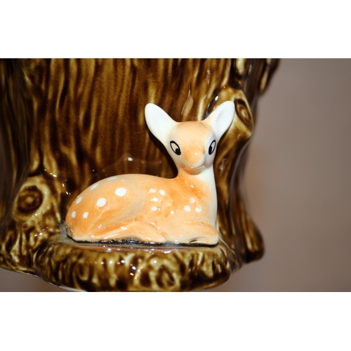 291 - Sylvac Fawn pot With Vase