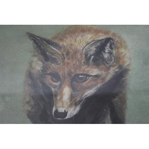 292 - 2 Framed And Glassed Watercolour Paintings One Titled The Night Hunter by Kay Curtis The Other Of A ... 