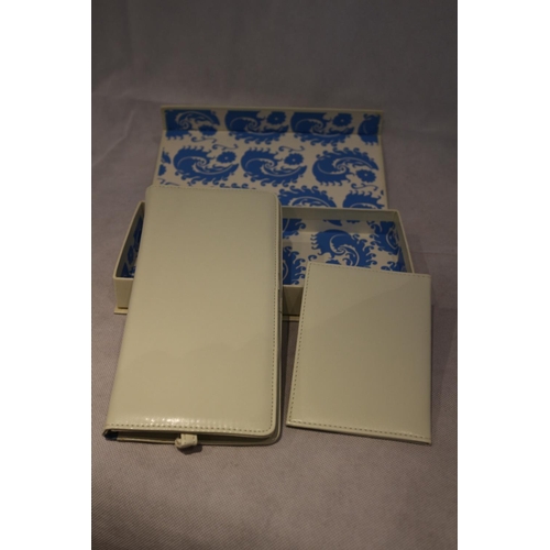 364 - Boxed unused Wallet, Passport Holder and Luggage Label