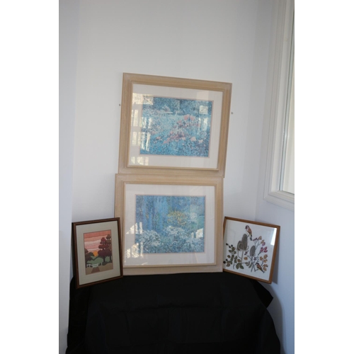 367 - A Selection of Prints including 2 good sized Vintage/Antique, Mounted, Framed and Glazed