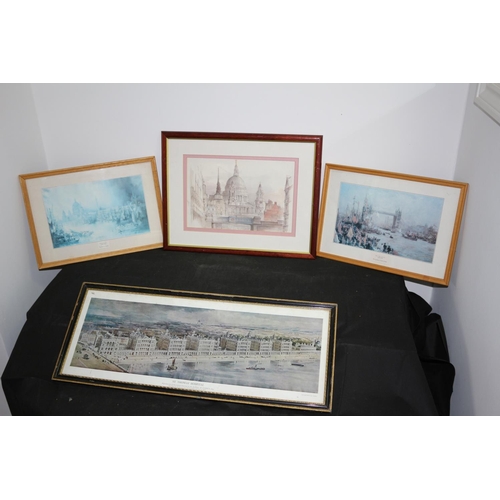 383 - 4 Framed and Glazed Prints of London Landmarks