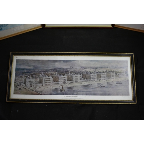 383 - 4 Framed and Glazed Prints of London Landmarks