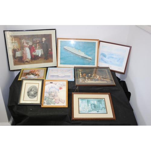 392 - An assortment of Prints covering Various Themes all Framed