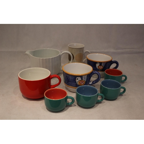 415 - Selection of ceramic Mugs, bowls and expresso cups