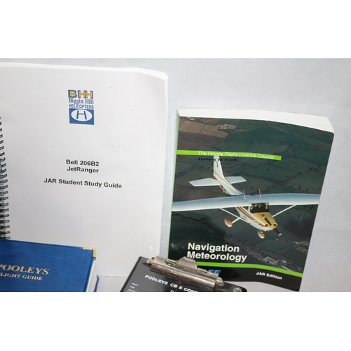 437 - An excellent Aviation bundle including Pooley's 2002, CRPN computer, Pooleys CB 5 Control Board, Poo... 