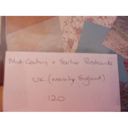 5 - Postcard Album With Mid Century Mainly UK England (120 of)