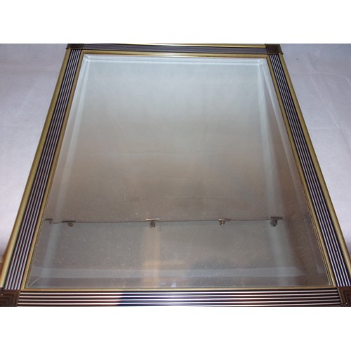 8 - Modern Bevelled Edge Mirror With Ornate Frame In A Deco Type Style